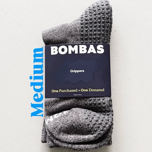 Bombas Women’s Gripper Half Calf Socks Haze Size M - Picture 1 of 7